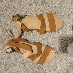 Suede sandals